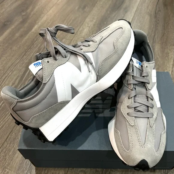 New Balance Men's 327 sneakers — Grey/White - Picture 4 of 8